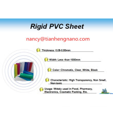Feuille de PVC rigide transparente de haute qualité pour l&#39;emballage de thermoformage